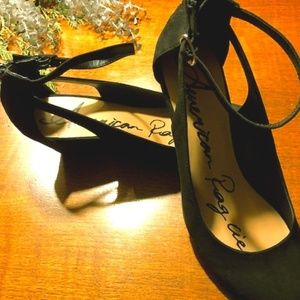 American Rag Black Suede Pumps